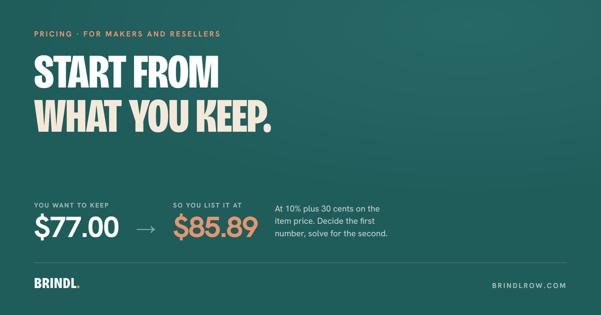 How to price your work: start from what you want to keep